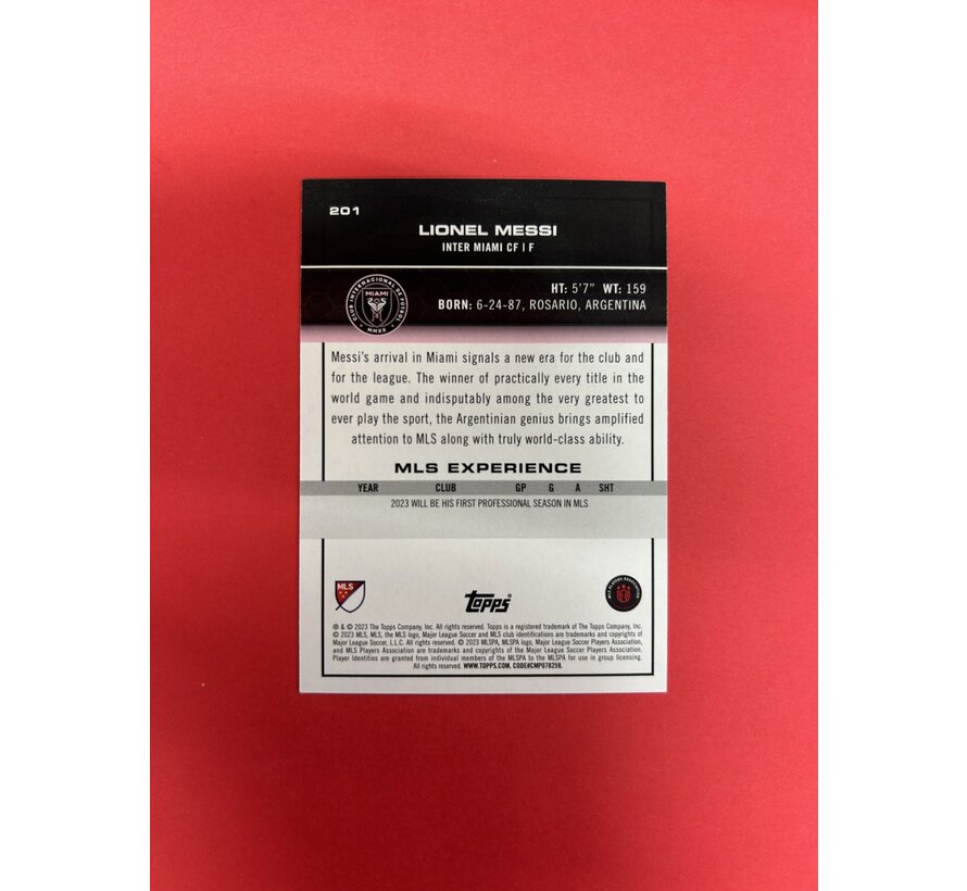 2023 TOPPS MLS LIONELL MESSI GOAT SP