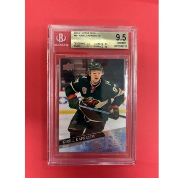 UPPER DECK 2020-21 UPPER DECK SERIES 2 KIRILL KAPRISOV YOUNG GUNS BECKETT GRADED 9.5