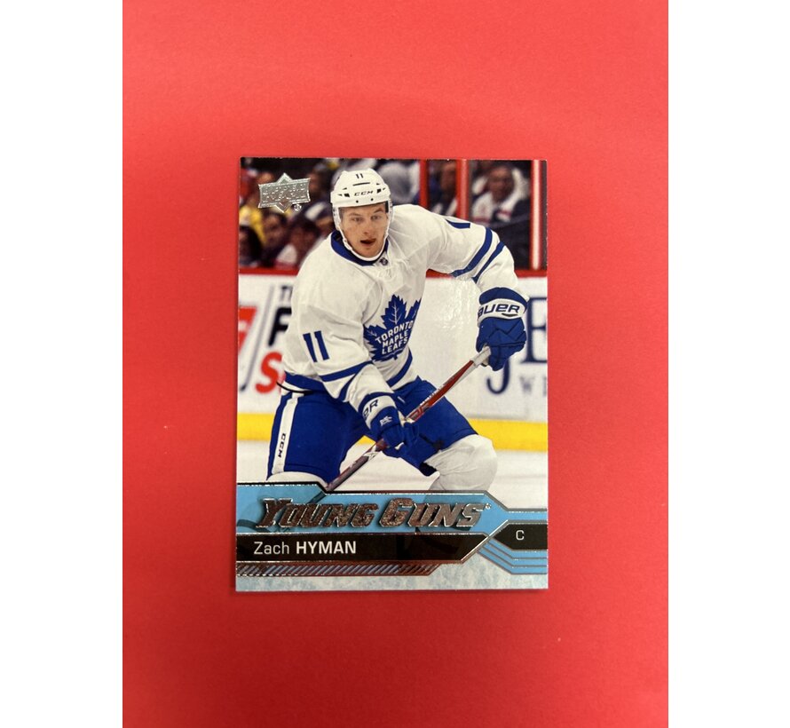 2016-17 UPPER DECK SERIES 1 ZACH HYMAN YOUNG GUNS