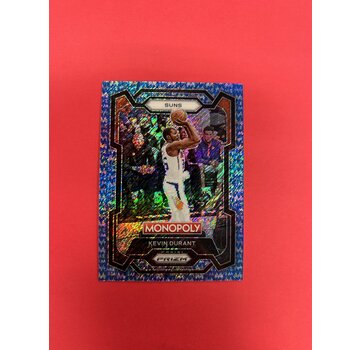 PANINI 2023-24 PANINI PRIZM MONOPOLY KEVIN DURANT BLUE SHIMMER /10