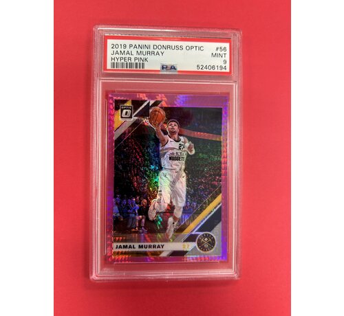 PANINI 2019 PANINI DONRUSS OPTIC JAMAL MURRAY HYPER PINK PSA GRADED 9