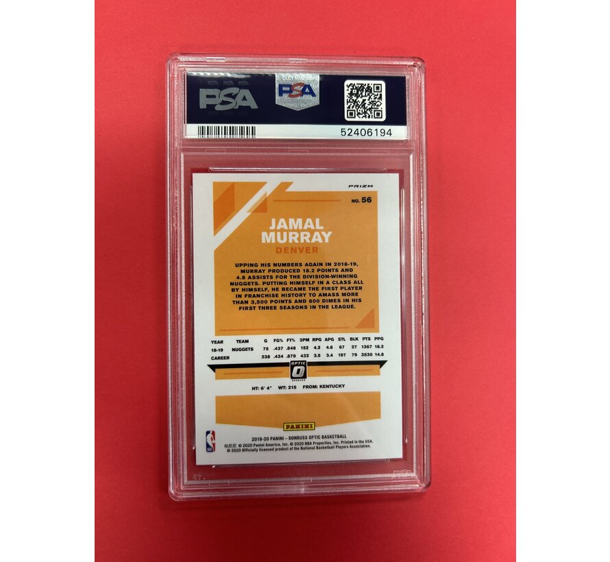 2019 PANINI DONRUSS OPTIC JAMAL MURRAY HYPER PINK PSA GRADED 9