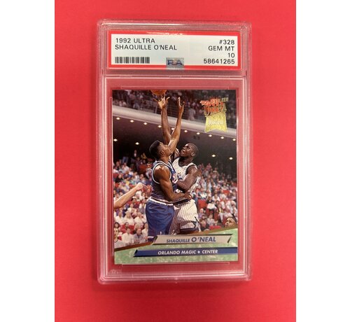 PANINI 1992 FLLER ULTRA SHAQUILLE ONEAL ROOKIE PSA GRADED 10