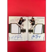 PANINI 2022 PANINI NATIONAL TREASURES BASEBALL JAKE BURGER GAVIN SHEETS DUAL SIGNATURE MATERIAL BOOKLETS /99