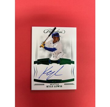 PANINI 2022 PANINI FLAWLESS KYLE LEWIS EMERALD GREEN AUTO /5