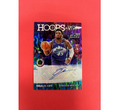 PANINI 2019-20 PANINI HOOPS PREMIUM STOCK DONOVAN MITCHELL HOOPS INK AUTOGRAPH