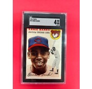 TOPPS 1954 TOPPS ERNIE BANKS ROOKIE SGC GRADED 4