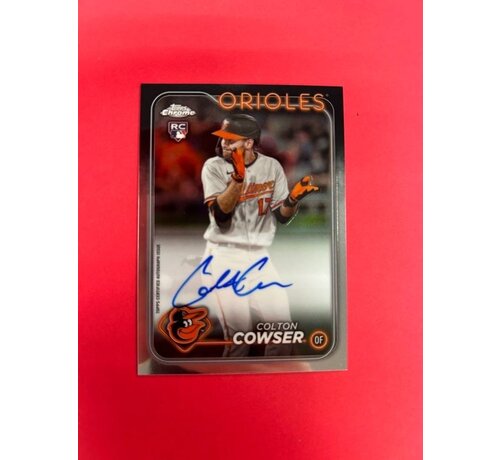 TOPPS 2024 TOPPS CHROME COLTON COWSER AUTOGRAPH