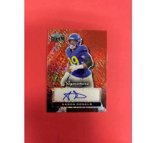 LEAF 2024 LEAF METAL AARON DONALD SIGNATURE SERIES RUBY 1/1