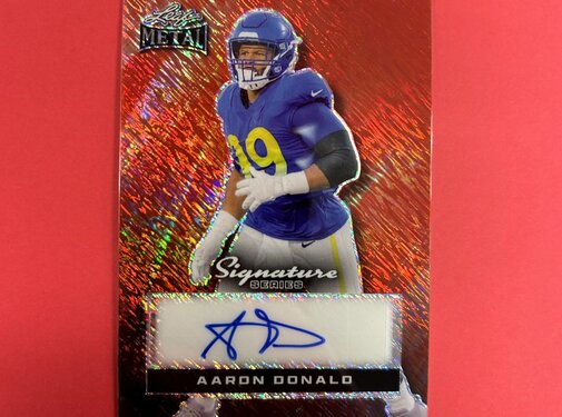 LEAF 2024 LEAF METAL AARON DONALD SIGNATURE SERIES RUBY 1/1