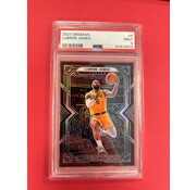 PANINI 2021 OBSIDIAN LEBRON JAMES BASE PSA GRADED 9