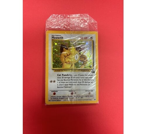 POKEMON 1999 BASE SET MEOWTH SEALED PROMO