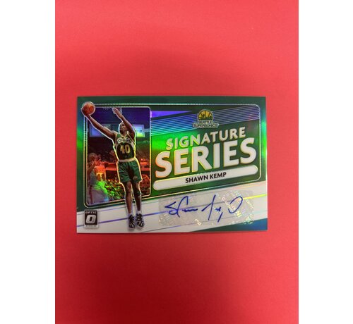 PANINI 2020-21 PANINI DONRUSS OPTIC SHAWN KEMP SIGNATURE SERIES GREEN PRIZM