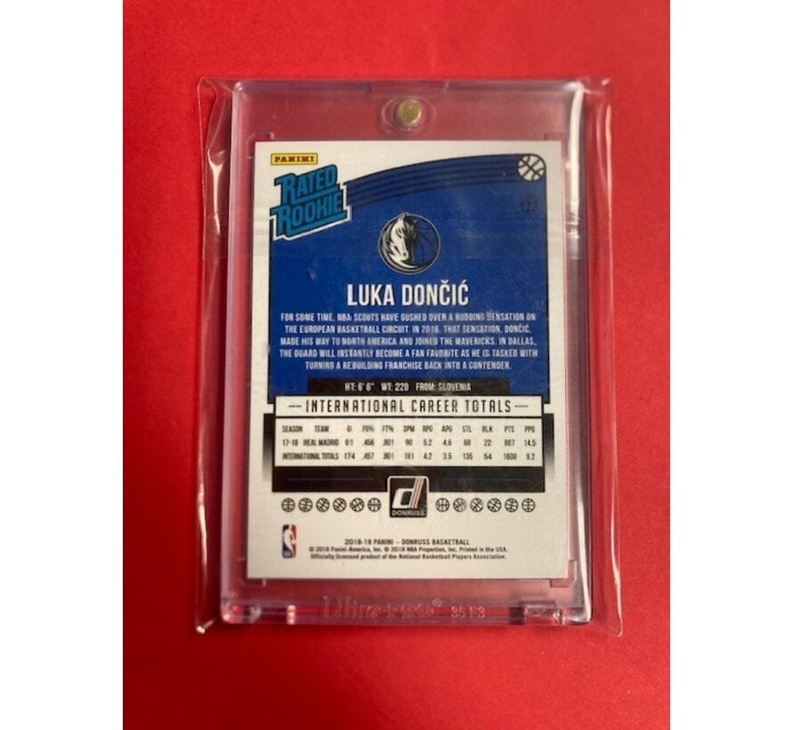 2018-19 DONRUSS RATED ROOKIE LUKA DONCIC #177