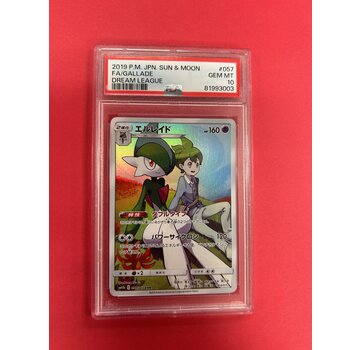 POKEMON 2019 POKEMON SUN AND MOON GALLADE DREAM LEAGUE JAPANESE PSA GRADED 10