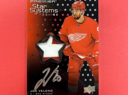 UPPER DECK 2021-22 UPPER DECK PREMIER JOE VELENO STAR SYSTEM PATCH AUTO /149