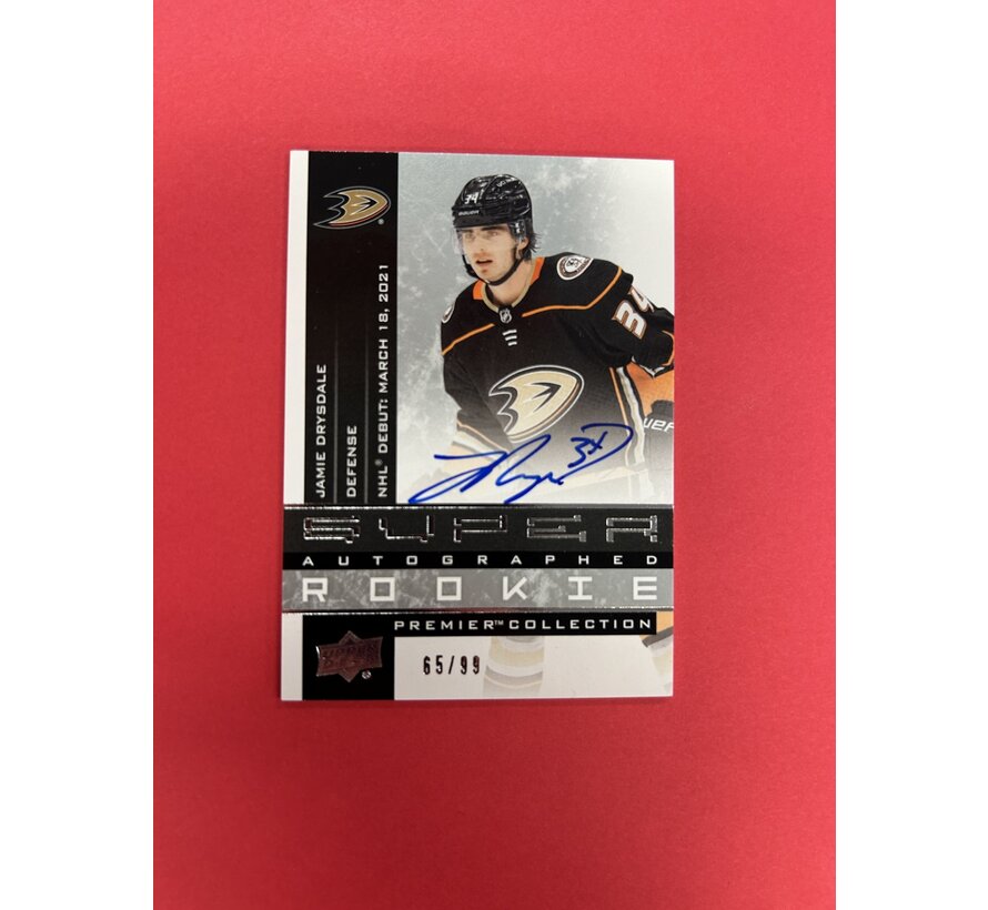 2021-22 UPPER DECK PREMIER JAMIE DRYSDALE SUPER ROOKIE AUTOGRAPHS /99