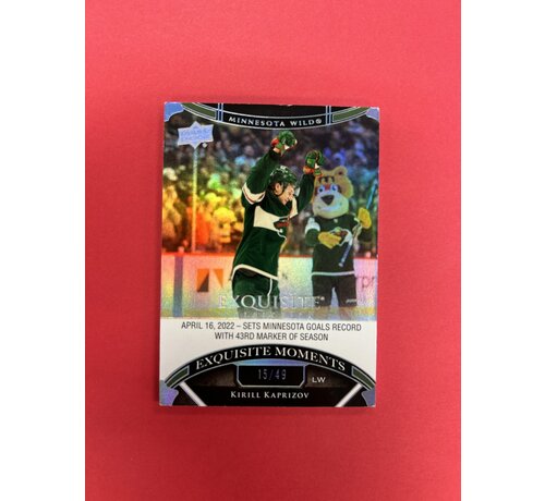 UPPER DECK 2022-23 UPPER DECK EXQUISITE COLECTION KIRILL KAPRISOV SILVER /49