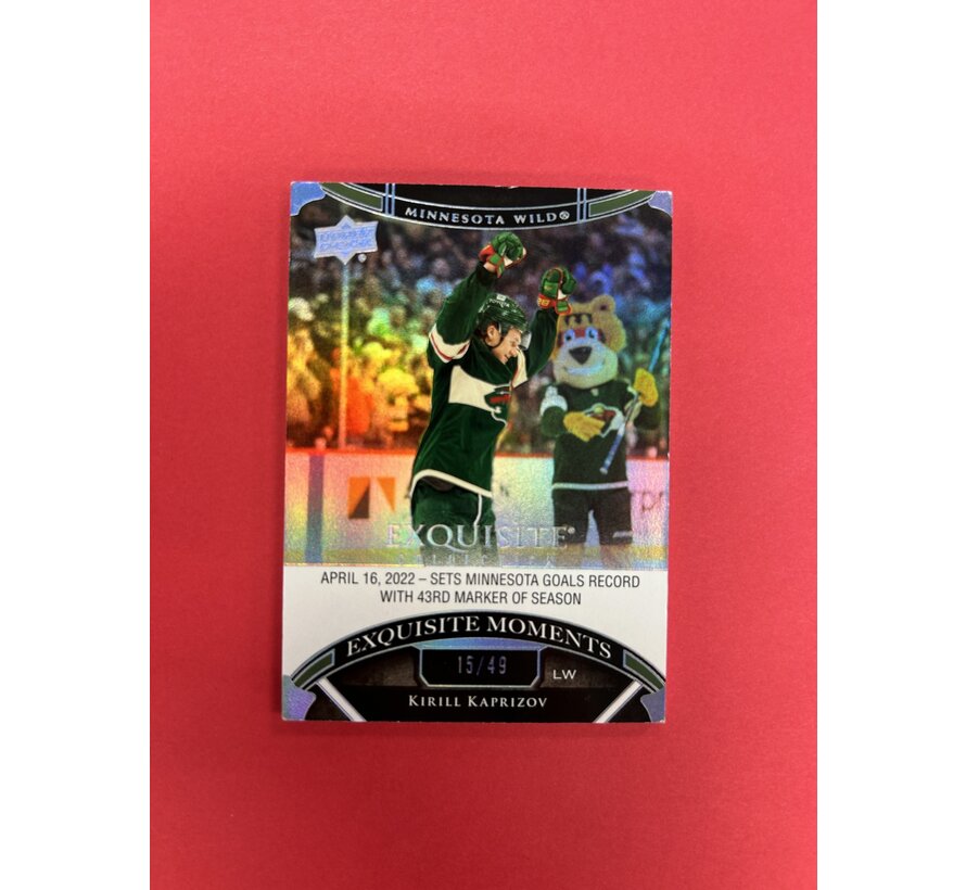 2022-23 UPPER DECK EXQUISITE COLECTION KIRILL KAPRISOV SILVER /49