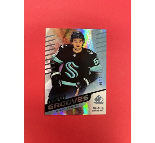 UPPER DECK 2022-23 UPPER DECK SP GAME USED SHANE WRIGHT NEW GROOVES BLUE FOIL  /10