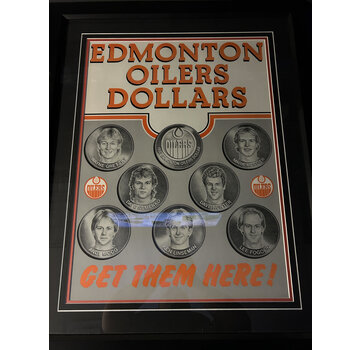 1983 EDMONTON OILERS DOLLARS FRAMED