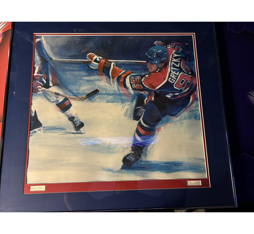 WAYNE GRETZKY LITHOGRAPH BY THOMAS NEEDHAM /980