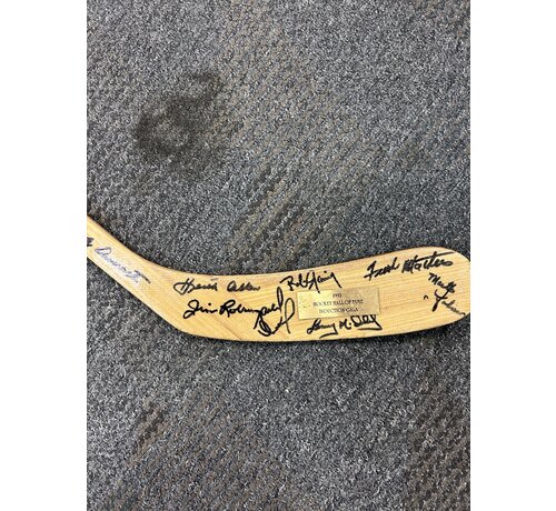 1992 HOCKEY HALL OF FAME SIGNED STICK