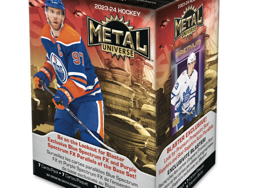 UPPER DECK 2023-24 UPPER DECK METAL UNIVERSE HOCKEY BLASTER BOX