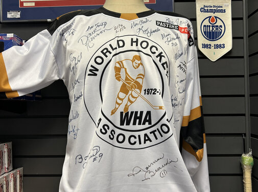 AUTOGRAPHED WHA ALUMNI JERSEY