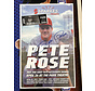 PETE ROSE AUTOGRAPHED POSTER WITH TICKET