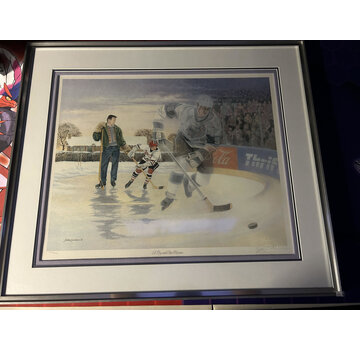 "A BOY AND HIS DREAMS" WAYNE GRETZKY DRAWN BY JAMES LUMBERS 1991  /999