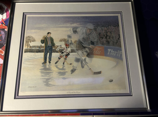 "A BOY AND HIS DREAMS" WAYNE GRETZKY DRAWN BY JAMES LUMBERS 1991  /999