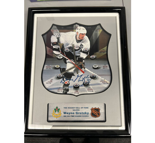 HALL OF FAME SIGNED WAYNE GRETZKY CLOCK LIMITED EDITION
