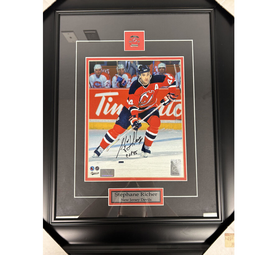 STEPHANE RICHTER SIGNED FRAMED PICTURE WITH PIN