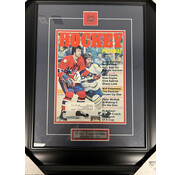 GUY LAPOINTE SIGNED FRAME PICTURE NEWSPAPER WITH PIN