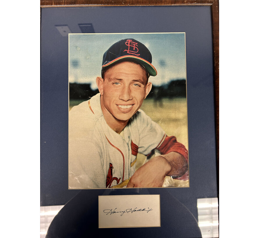 1954 HARVEY HADDIX SIGNED PHOTO FRAMED