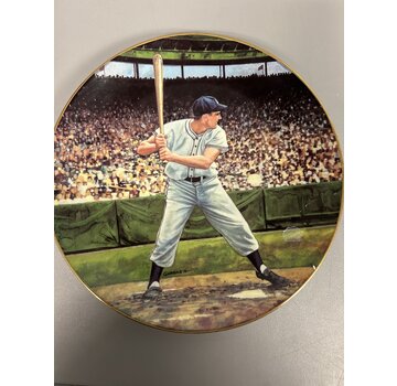 THE BRADFORD EXCHANGE RALPH KINER THE HOMERUN STREAK GREAT MOMENTS IN BASEBALL COMMEMORATIVE PLATE