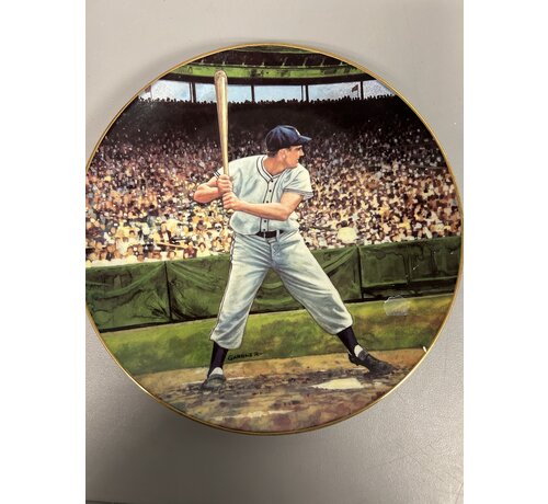 THE BRADFORD EXCHANGE RALPH KINER THE HOMERUN STREAK GREAT MOMENTS IN BASEBALL COMMEMORATIVE PLATE