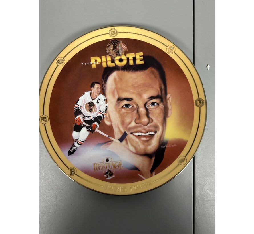 PIERRE PILOTE LEGENDS OF HOCKEYS GOLDEN ERA COMMEMORATIVE PLATE