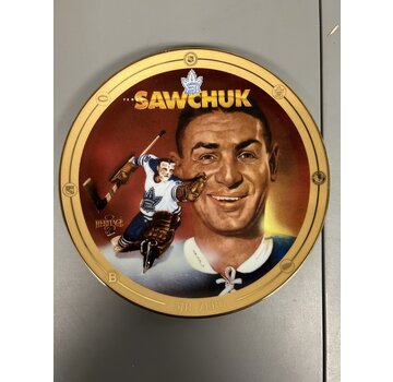 THE BRADFORD EXCHANGE TERRY SAWCHUK MR ZERO LEGENDS OF HOCKEYS GOLDEN ERA COMMEMORATIVE PLATE