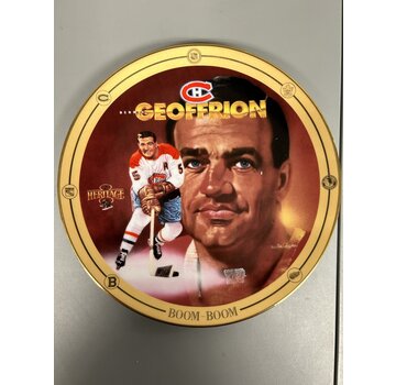 THE BRADFORD EXCHANGE BERNIE GEORFFION BOOM BOOM LEGENDS OF HOCKEYS GOLDEN ERA COMMEMORATIVE PLATE
