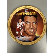 THE BRADFORD EXCHANGE ANDY BATHGATE LEGENDS OF HOCKEYS GOLDEN ERA COMMEMORATIVE PLATE