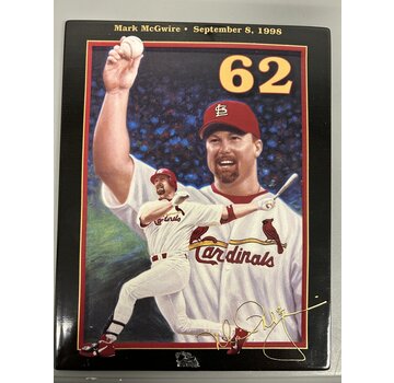 MARK MCGWIRE RECORD BREAKING 62 KING OF SWING COMMEMORATIVE PLATE