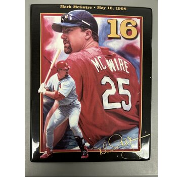 THE BRADFORD EXCHANGE MARK MCGWIRE 545 FOOT CLOUT KING OF SWING COMMEMORATIVE PLATE