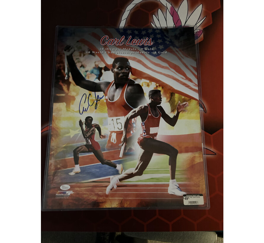 CARL LEWIS SIGNED PICTURE