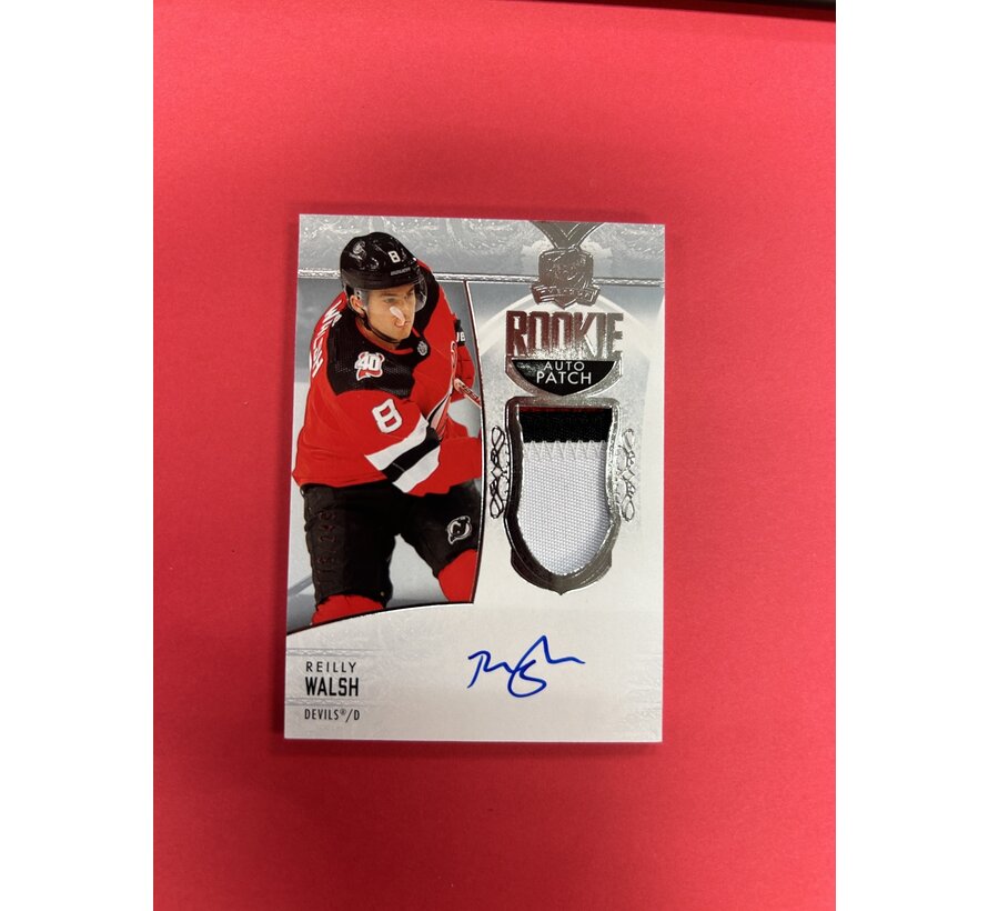 2022-23 UPPER DECK THE CUP REILLY WALSH CUP ROOKIE PATCH AUTO /249