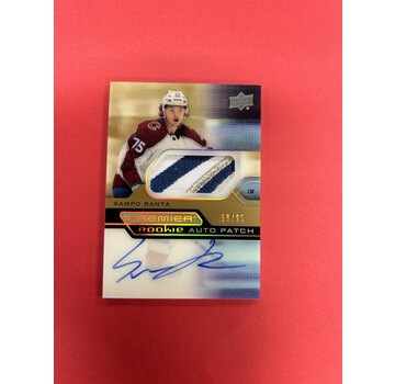 UPPER DECK 2021-22 UPPER DECK PREMIER SAMPO RANTA PREMIER ROOKIE PATCH AUTO /65