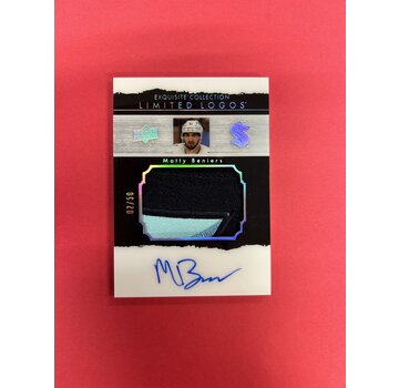 UPPER DECK 2022-23 UPPER DECK EXQUISITE COLLECTION MATTY BENIERS LIMITED LOGOS /50