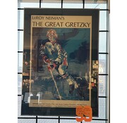 WAYNE GRETZKY AUTHENTIC 1981 LeRoy Neiman "The Great Gretzky" Poster Signed by Neiman and Gretzky