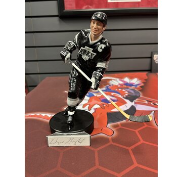 1989 GARTLAN WAYNE GRETZKY "THE GREAT ONE" AUTOGRAPHED FIGURINE BLACK JERSEY